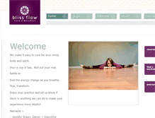 Tablet Screenshot of blissflowyoga.com